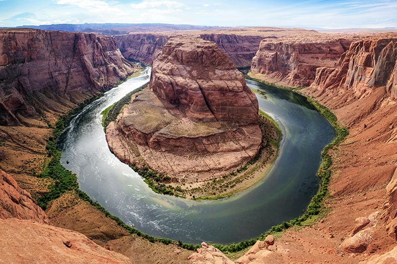 The horseshoe river bend in Glen Canyon National Recreation Area