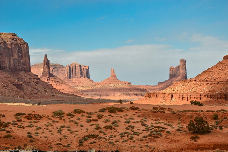 A view of monument valley in Utah